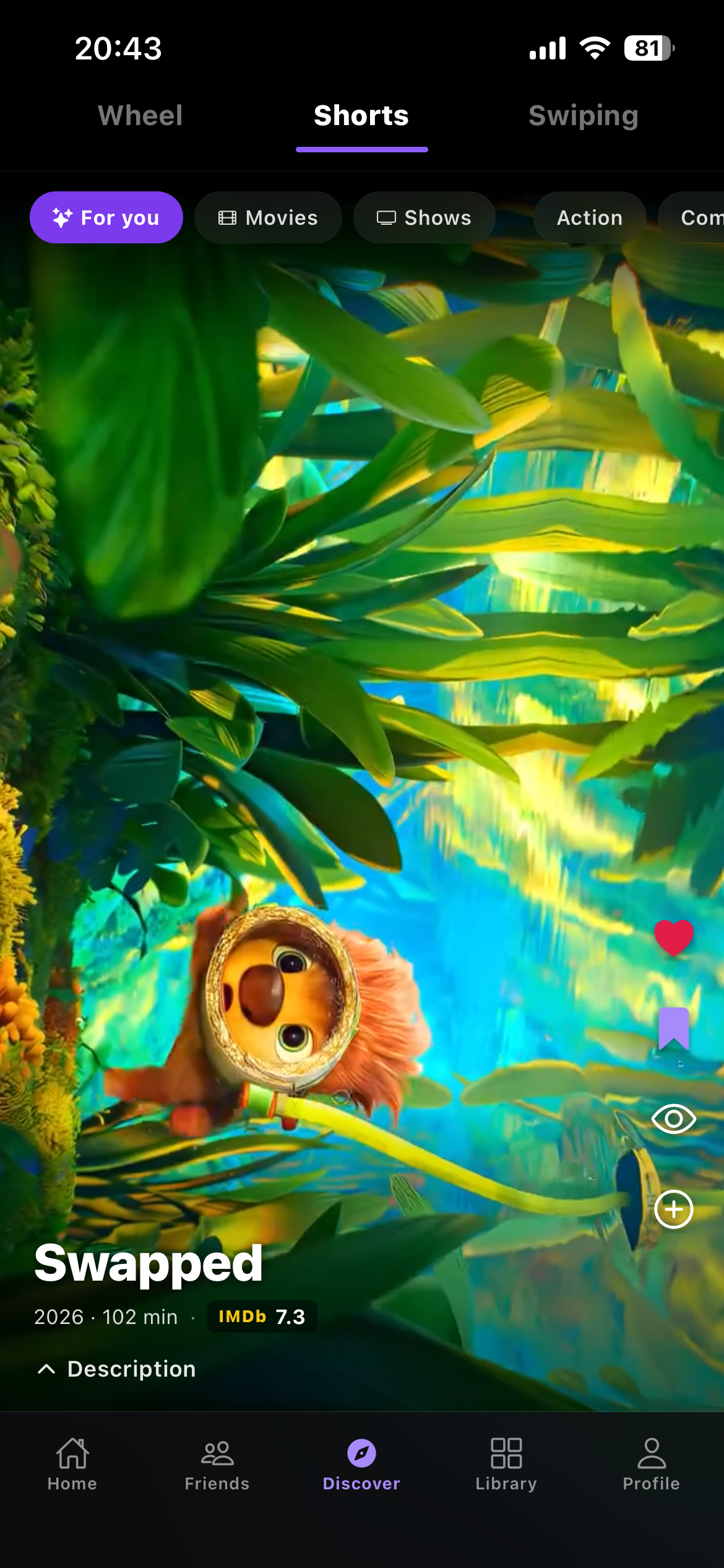 The Muviz Shorts trailer feed